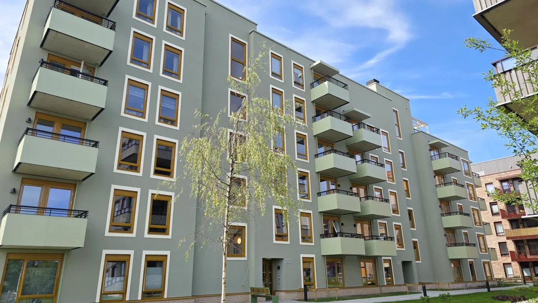 Nybygget kvartelet kvartalet 2 på Lillestrøm